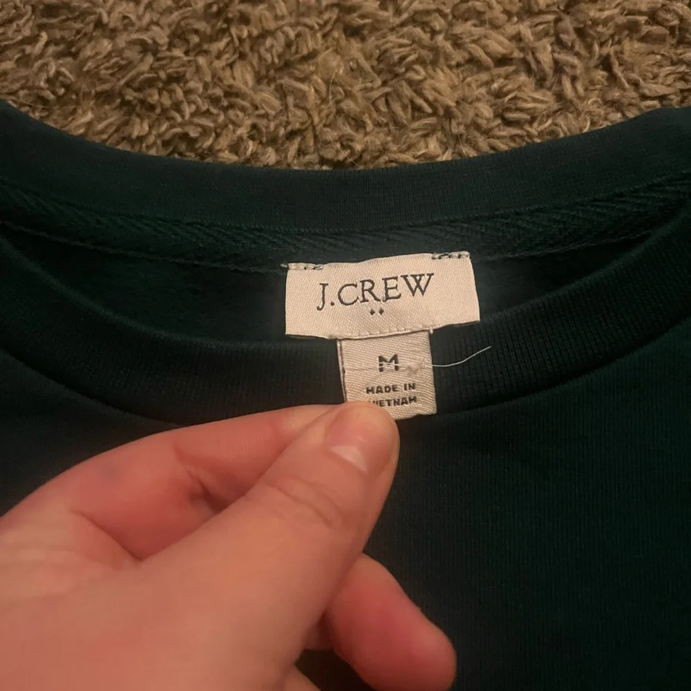 J Crew Factory Floral Ruffle Shoulder Sweatshirt - Picture 4 of 9